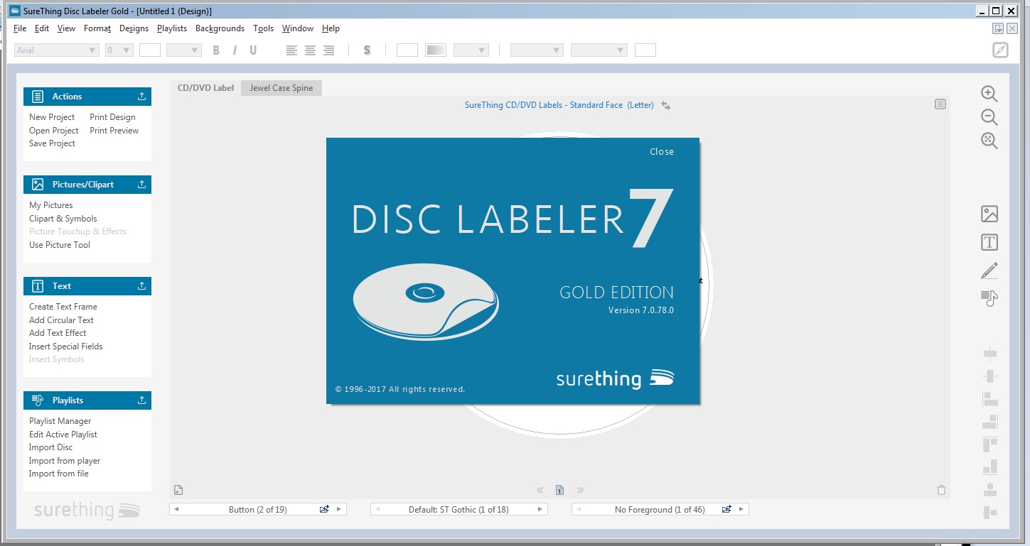surething disk labeler 7